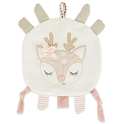 Afbeelding van BIECO knuffeldier in hertenvorm voor baby&#039;s, met kreukeleffect, jongens en meisjes, grijpspeelgoed grijpspeelgoed, knuffeldier, zakdoek