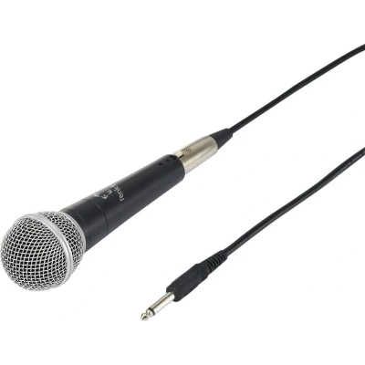 Afbeelding van Renkforce PM58B Zangmicrofoon Hand Zendmethode:Kabelgebonden Incl. kabel Microfoon (6.3 mm jackplug) Kabelgebonden
