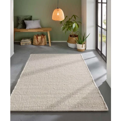 Afbeelding van Wollen Vloerkleed Bokn Wit 250x290 Cm