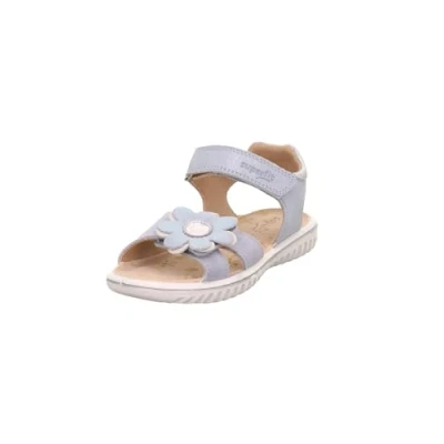 Afbeelding van Superfit Sparkle Sandalen voor kinderen, Maat: 25, Hellblau/silber Veloursleer