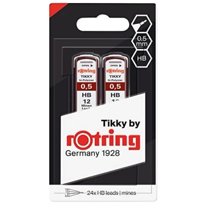Afbeelding van rOtring Pencil Leads 0.5 Hb 2X