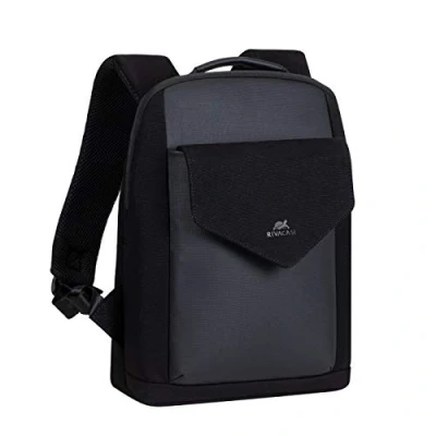Afbeelding van RIVACASE 8521 black canvas urban backpack