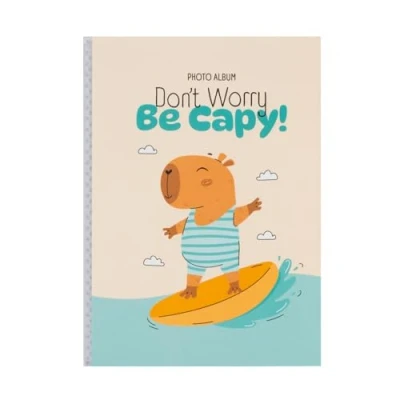 Afbeelding van Grupo Erik fotoalbum 10 x 15 cm Capybara 36 hoezen en zachte omslag voor kinderen, tas