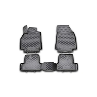 Afbeelding van Element 3D vloermatten van rubber, antislip, voor Renault Megane 3 08 16, zwart