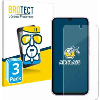 Afbeelding van BROTECT Screenprotector voor Samsung Galaxy A54 5G (case friendly) Folie Beschermfolie Beschermglas transparant (3 Stuks)