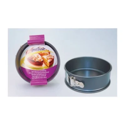 Image de patisse moule a manqué avec charniere antiadhésif en acier revetu ø 26 cm gris foncé