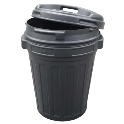 Afbeelding van Homestyle Voerton Met Draaisluiting Voerbewaarton 43 cm 70 l Zwart