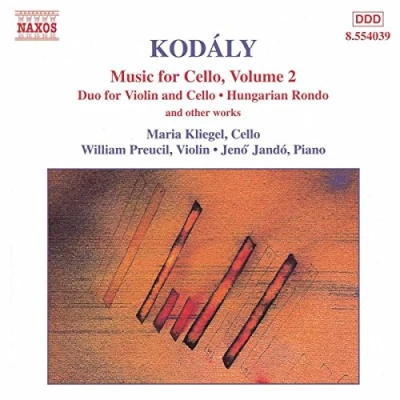 Afbeelding van Maria Kliegel, Willian Preucil, Jeno Jandó Kodály: Music For Cello Volume 2 (CD)