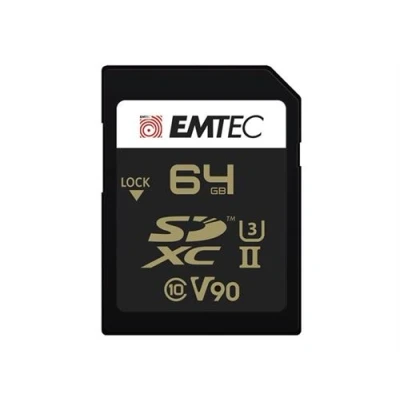 Image de EMTEC V90 Ultra Pro Carte mémoire flash 64 Go Video Class / UHS II U3 SDXC