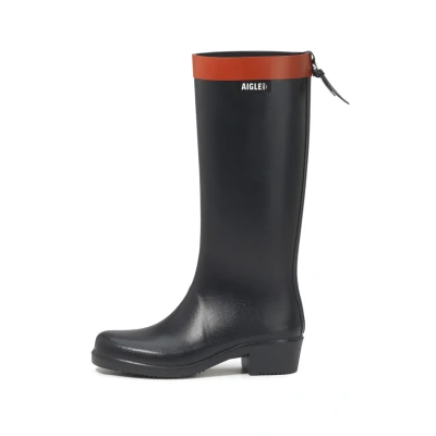 Afbeelding van Aigle Myrica Regenlaarzen, Dames, Maat: 41, Navy blue Natuurrubber