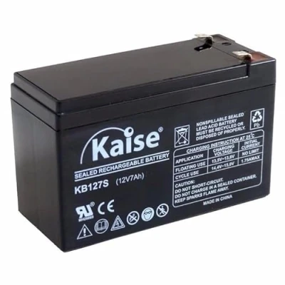 Image de Kaise Technologies Batterie au Plomb AGM VRLA 12 V 7Ah/Modèle KB1270 Security