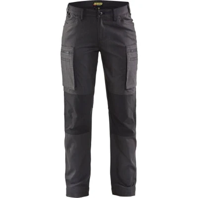 Afbeelding van Blaklader Service Werkbroek Dames stretch 7159 1146 Vrouwen Donkergrijs/Zwart 30