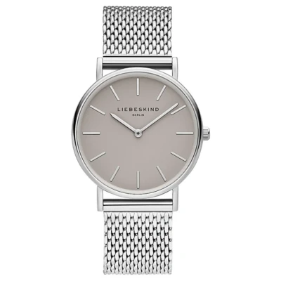 Afbeelding van Liebeskind Berlin Analoog kwartshorloge voor dames met roestvrijstalen armband, zilver., Modern