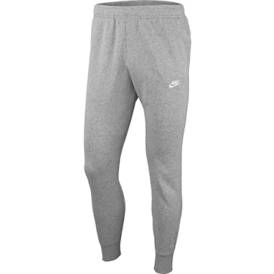 Afbeelding van Nike M NSW Club Jggr Ft Full Length Pant Men&#039;s, DK Grey Heather/Matte Silver/White, L