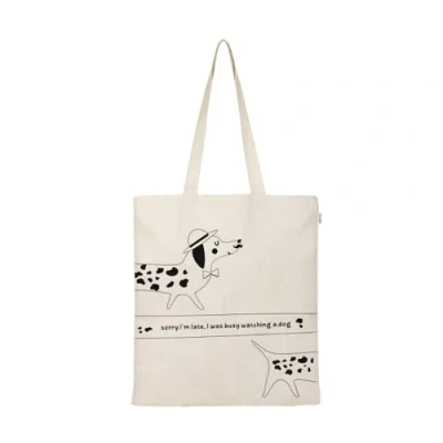 Afbeelding van Eco Right Esthetische canvas draagtas voor dames, schattig, modieus en herbruikbaar, katoenen tassen school, winkelen, sportschool, bibliotheek strand, perfect oma,, 20 stuks