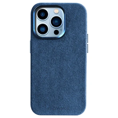 Afbeelding van iPhone 14 Pro Alcantara Case Ocean blue
