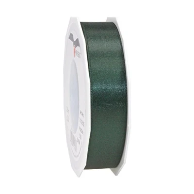 Afbeelding van Dit Pattberg dennengroen satijn cadeaulint, 25 m voor cadeauverpakking, 2,5 cm breed, decoratief lint geschenken, alle gelegenheden