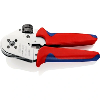 Image de KNIPEX 97 52 63 pince à sertir quatre fils pour contacts torsadés avec poignées multi composants chromées 180 mm