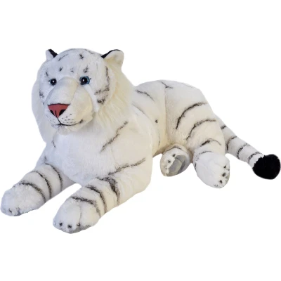 Afbeelding van Wild Republic Knuffel Tijger Junior 76 Cm Pluche Wit/zwart
