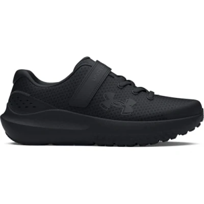 Afbeelding van Under Armour Ua Bps Surge 4 Ac Hardloopschoenen voor jongens, zwart/zwart