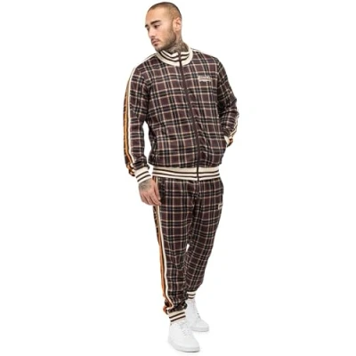 Afbeelding van Lonsdale Hedley Trainingspak, Heren, Maat: Large, Brown ecru orange