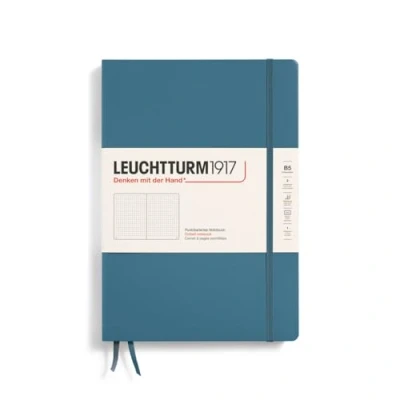 Afbeelding van Leuchtturm 1917 Hardcover B5 18 x 25.5 cm Notitieboek Stone Blue Dot