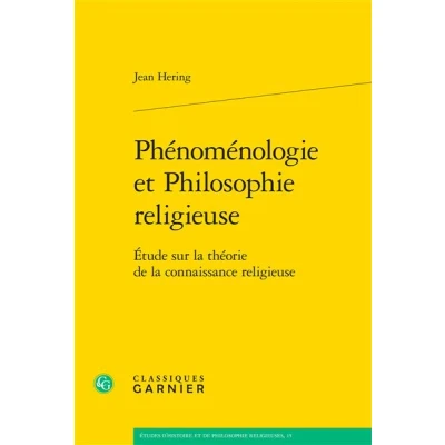 Image de Phénoménologie et Philosophie religieuse