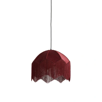 Afbeelding van Light &amp; Living Hanglamp Malacia Donkerrood Ø40cm Modern Hanglampen Eetkamer, Slaapkamer, Woonkamer