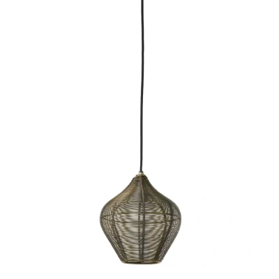 Afbeelding van Light &amp; Living Hanglamp ALVARO Ø20x22cm Brons