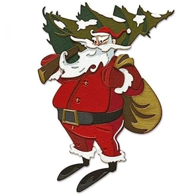 Afbeelding van Sizzix Thinlits die set Woodland santa