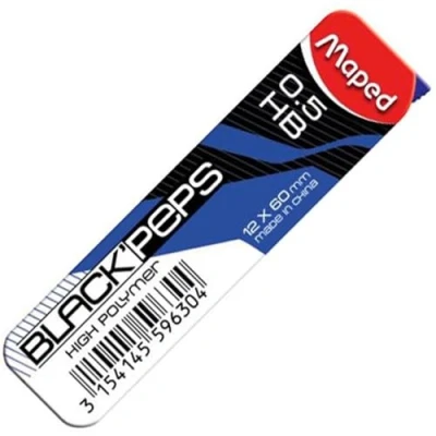 Afbeelding van Gevormde mechanische potloodstift BLACK&#039;PEPS, 0,7 mm, 12 delig display