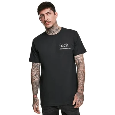 Afbeelding van Mister Tee FCK Heren T shirt S Zwart