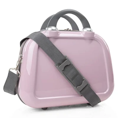 Afbeelding van ITACA Vanity Hard Case Toilettas voor dames op reis met grote capaciteit, licht en duurzaam, roze, Roze (Neceser 702635)