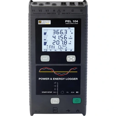 Afbeelding van Chauvin Arnoux PEL 104 Netwerkanalyser 3 fasig Met logger