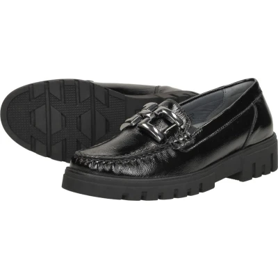 Afbeelding van Waldlaufer H Serena Mocassin zwartlak Maat 6