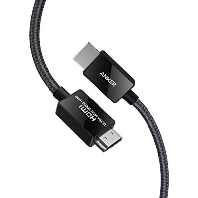 Afbeelding van Anker HDMI kabel 8K 60Hz, High Speed 4K 120Hz 48Gbps 2m lang, ondersteunt Dynamic HDR, eARC, Dolby Atmos, compatibel met Xbox Series X, tv&#039;s en meer