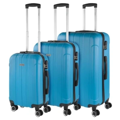 Afbeelding van ITACA Bagageset, koffers, kofferset, harde koffer, wielenset, bagage Grote keuze aan koffers en trolleys voor elke reis! 771100, Turkoois, Kofferset