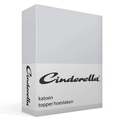 Afbeelding van Cinderella Weekend Topper hoeslaken (tot 15 cm) Katoen 90x200 cm Lichtgrijs