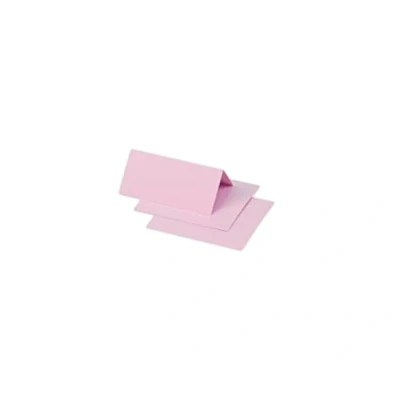 Afbeelding van Clairefontaine 75013C verpakking met 25 plaatskaarten, formaat 8,5 x 8 cm 210 g/m², kleur roze dragée, uitnodigingen voor evenementen en matchance, serie pollen, premium papier, glad