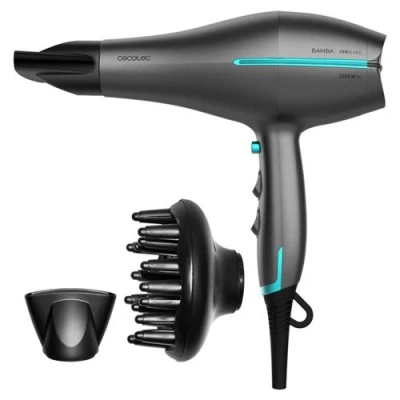 Image de Sèche cheveux Cecotec Bamba Ionicare 5300 Maxi Aura Black Gris foncé 2200 W Fil 28m