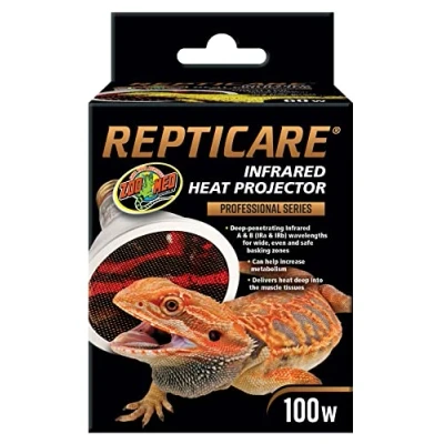 Afbeelding van Zoo Med Repticare Infrared Heat Projector Infrarood Warmtelamp Voor Reptielen 100W