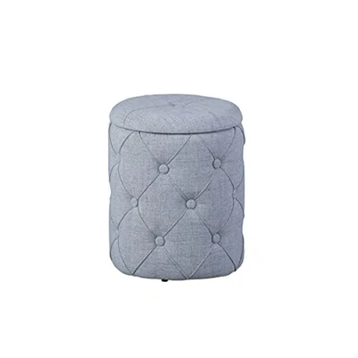 Afbeelding van Poef Yapak Grijs 40x34x34 cm Polyester