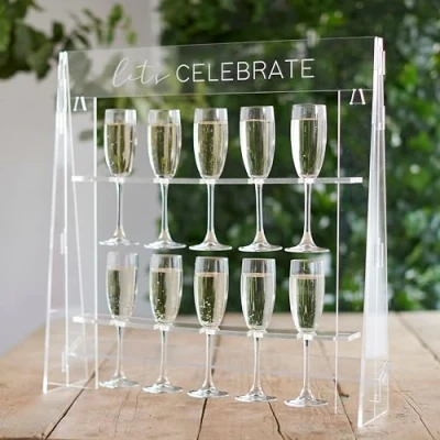 Afbeelding van Ginger Ray Let&#039;s Celebrate Acrylic Drink Stand A Touch Of Pampas