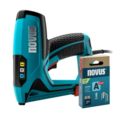 Afbeelding van Novus Tools 031 0369 Elektrisch nietpistool Type niet 37, 53 Lengte nieten 6 14 mm