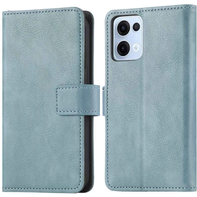 Afbeelding van imoshion Hoesje Geschikt voor Oppo Reno 13 Luxe Bookcase Lichtblauw