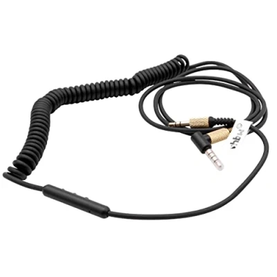 Afbeelding van vhbw AUX audiokabel compatibel met Marshall Kilburn 3, Major 4 3,5 mm (jack), 150 230 cm, goud/zwart