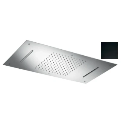 Afbeelding van SB Temptation XXL Regendouche inbouw rechthoek 2 straals Mat Zwart 1208955706