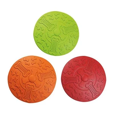 Afbeelding van Flamingo Hondenspeelgoed Rubber Frisbee Willekeurig 18 x 3 cm