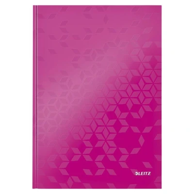 Afbeelding van Notitieboek Leitz WOW A4 160blz 90gr lijn roze