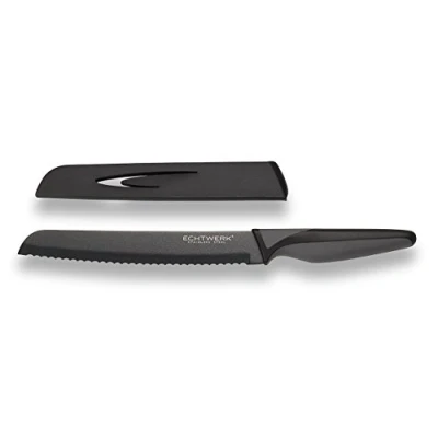 Afbeelding van ECHTWERK &quot;Black Steel&quot; stalen broodmes incl. mes bescherming